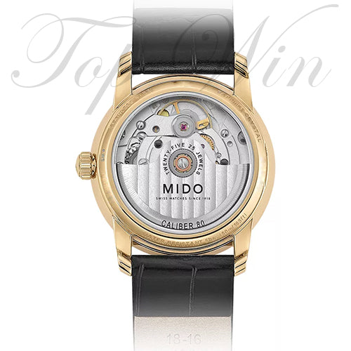 全新 MIDO 美度 Baroncelli Wild Stone Automatic Black Leather Ladies Watch M035.207.36.461.00(請咨詢客服)
