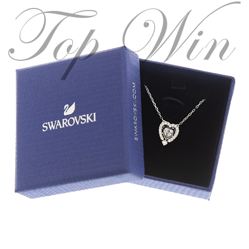 全新 Swarovski 施華洛世奇 SPARKLING DANCE HEART 頸鏈 銀色 鍍銠 5272365(特價)