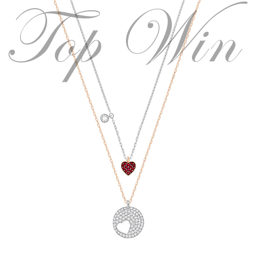 全新 Swarovski 施華洛世奇 CRYSTAL WISHES HEART 頸鏈 金色/銀色 鍍銠 5255351(特價)