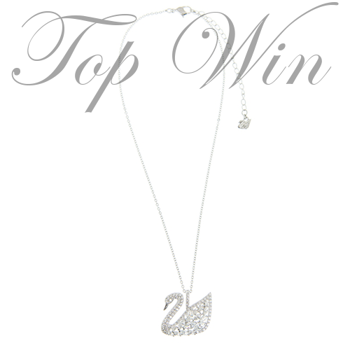 全新 Swarovski 施華洛世奇 SWAN LAKE 頸鏈 銀色 白金 5169080(特價)