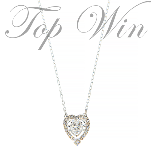 全新 Swarovski 施華洛世奇 SPARKLING DANCE HEART 頸鏈 銀色 鍍銠 5272365(特價)