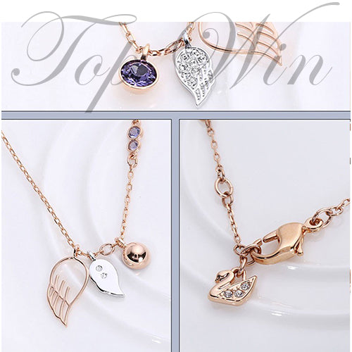 全新 Swarovski 施華洛世奇 Duo Wing Rose Gold Plated Necklace 鍍玫瑰金女士項鏈 5171264(特價)