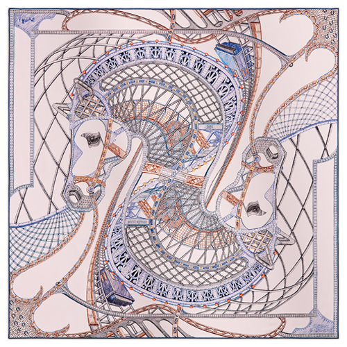 BRAND NEW HERMES Chevaux d'Hephaistos scarf 90(SPECIAL SALES)