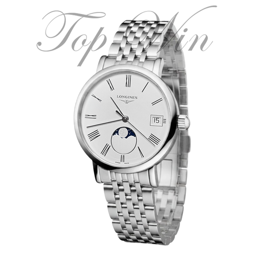 BRAND NEW LONGINES ELEGANT COLLECTION MOONPHASE L4.330.4.11.6