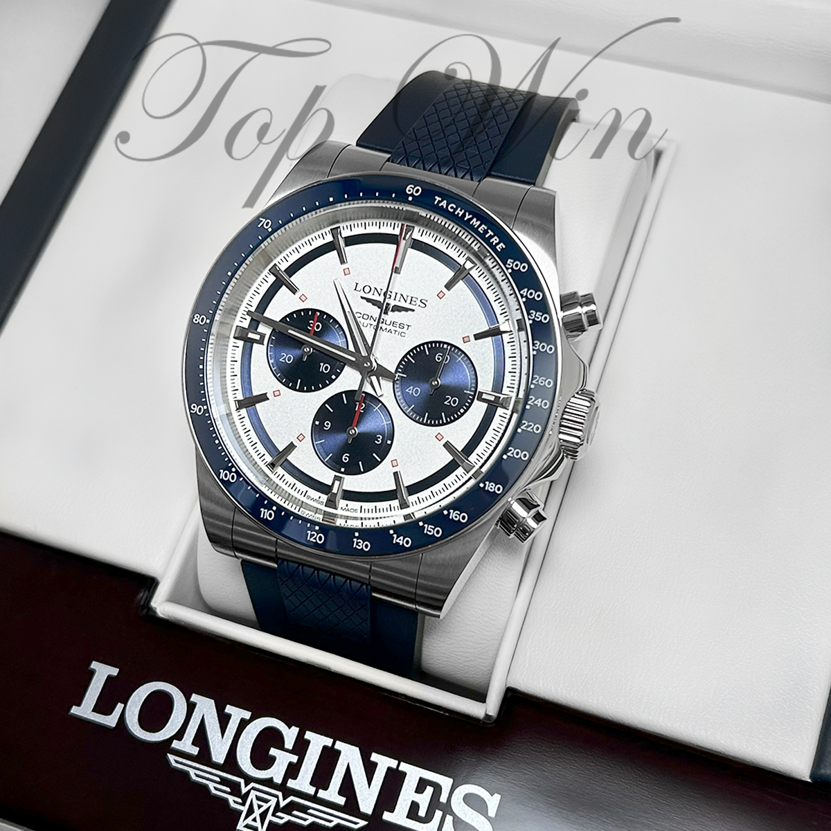 全新 LONGINES CONQUEST CHRONOGRAPH L3.835.4.98.9(請咨詢客服)