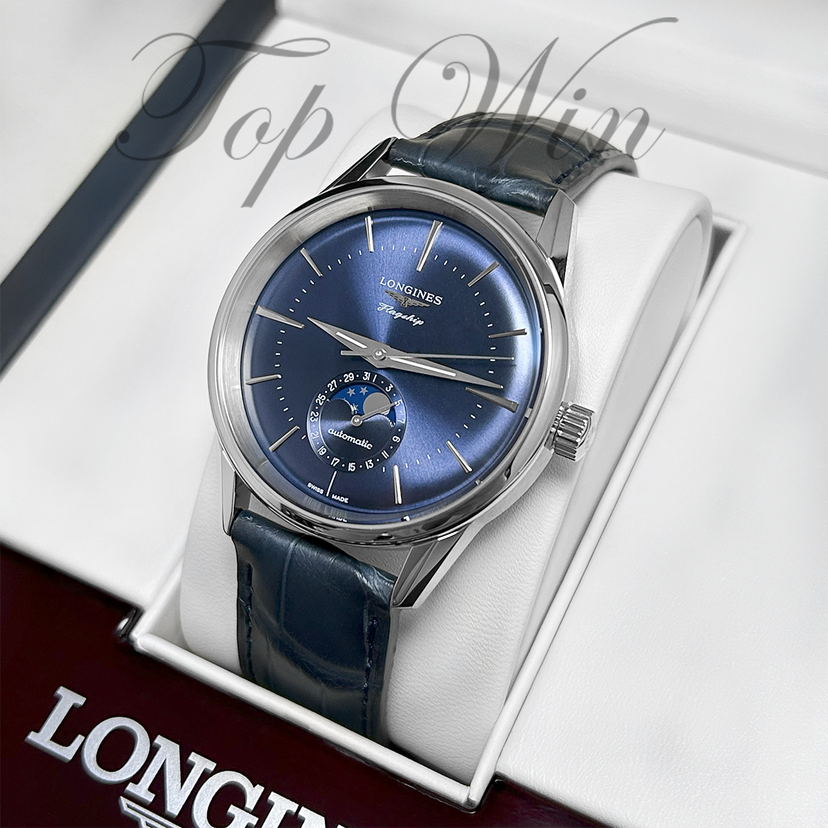 全新 LONGINES FLAGSHIP HERITAGE MOONPHASE L4.815.4.92.2(請咨詢客服)
