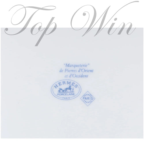 全新 Hermes 愛馬仕 Porcelain 2 Set Cup and Saucer "Marqueterie De Pierres d'Orie(特價)