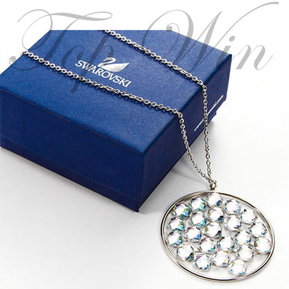 全新 Swarovski 施華洛世奇 Marie Framed Crystal Moonlight Necklace 閃耀圓環項鍊  1072207（特價）