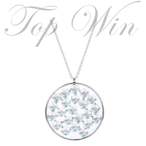全新 Swarovski 施華洛世奇 Marie Framed Crystal Moonlight Necklace 閃耀圓環項鍊  1072207（特價）