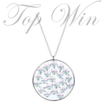 全新 Swarovski 施華洛世奇 Marie Framed Crystal Moonlight Necklace 閃耀圓環項鍊  1072207（特價）