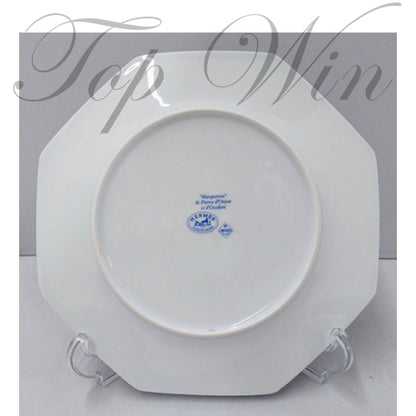 全新 Hermes 愛馬仕 Limoges octagonal porcelain plate（特價）