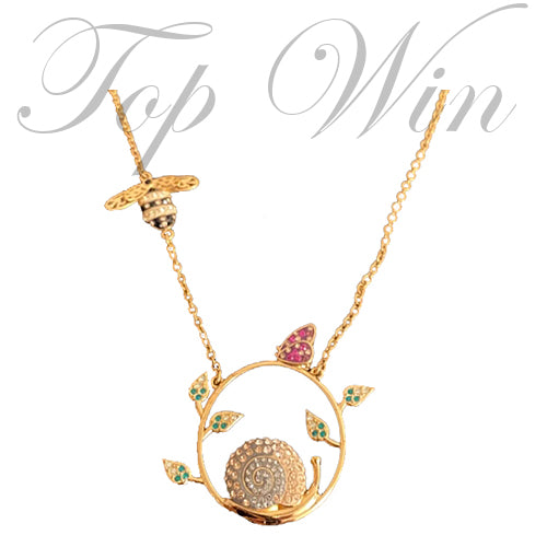 全新 Swarovski 施華洛世奇 Noisette Snail Long Necklace Noisette 項鏈 1084540（特價）
