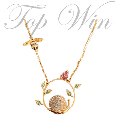 全新 Swarovski 施華洛世奇 Noisette Snail Long Necklace Noisette 項鏈 1084540（特價）