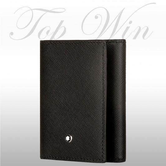 全新 Montblanc 萬寶龍 黑色真皮名片夾 116388（特價）