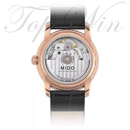 全新 MIDO 美度  Baroncelli Wild Stone Automatic Black Leather Ladies Watch M035.207.36.471.00（請咨詢客服）