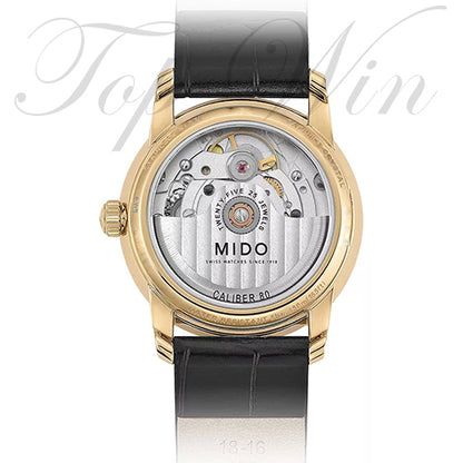 全新 MIDO 美度 Baroncelli Wild Stone Automatic Black Leather Ladies Watch M035.207.36.461.00（請咨詢客服）