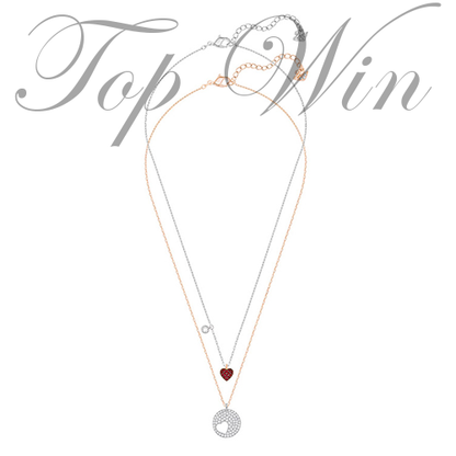 全新 Swarovski 施華洛世奇 CRYSTAL WISHES HEART 頸鏈 金色/銀色 鍍銠 5255351（特價）