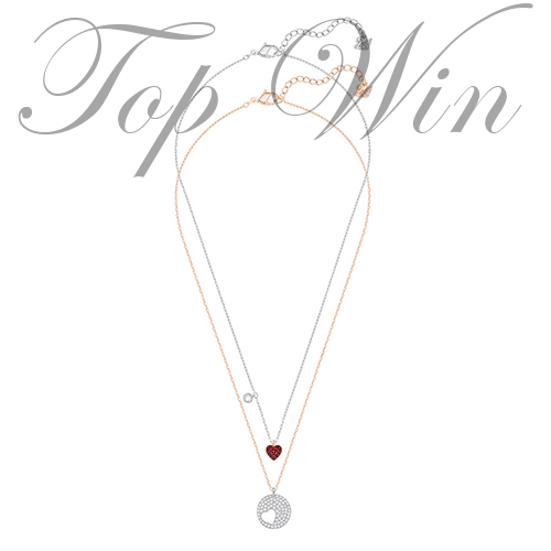 全新 Swarovski 施華洛世奇 CRYSTAL WISHES HEART 頸鏈 金色/銀色 鍍銠 5255351（特價）