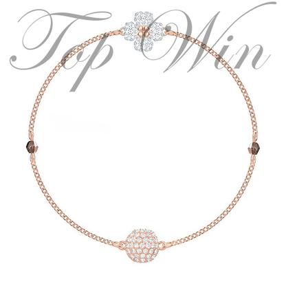 全新 Swarovski 施華洛世奇 幸運四葉草手鏈 鍍玫瑰金色 5375185（特價）