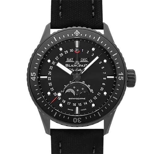 全新 Blancpain Fifty Fathoms Bathyscaphe Quantième Complet Phases de Lune 5054-0130-B52A（請咨詢客服）