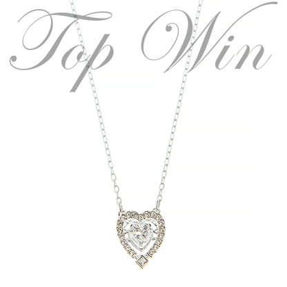 全新 Swarovski 施華洛世奇 SPARKLING DANCE HEART 頸鏈 銀色 鍍銠 5272365（特價）