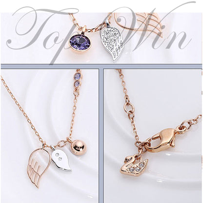 全新 Swarovski 施華洛世奇 Duo Wing Rose Gold Plated Necklace 鍍玫瑰金女士項鏈 5171264（特價）
