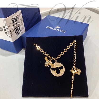 全新 Swarovski 施華洛世奇 Lisabel Necklace 鍍金色可愛蜜蜂項鍊 5365641（特價）