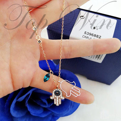 全新 Swarovski 施華洛世奇 Symbolic Hamsa Hand Pendant  守護之眼項鍊 5396882（特價）