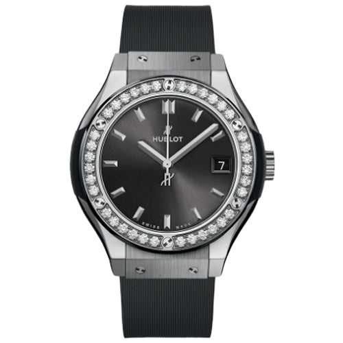 BRAND NEW HUBLOT Classic Fusion Racing Grey Titanium Diamonds 581.NX.7071.RX.1104（PREORDER）