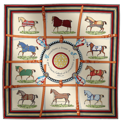 BRAND NEW HERMES Couvertures et Tenues de Jour forever scarf 90（SPECIAL SALES）