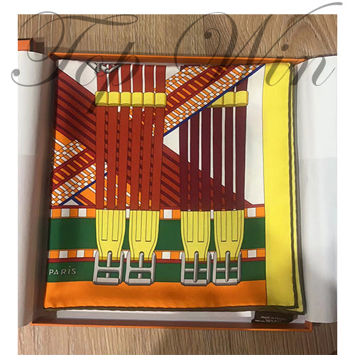 全新 Hermes 愛馬仕 絲巾 Double single圖案（特價）