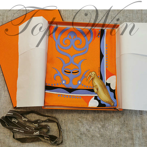 全新 Hermes 愛馬仕 絲巾 北極的凝視（特價）