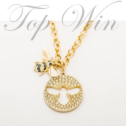 全新 Swarovski 施華洛世奇 Lisabel Necklace 鍍金色可愛蜜蜂項鍊 5365641（特價）