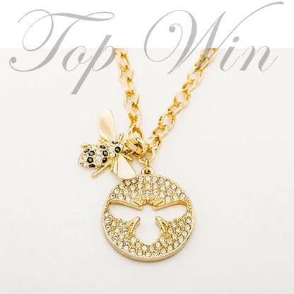 全新 Swarovski 施華洛世奇 Lisabel Necklace 鍍金色可愛蜜蜂項鍊 5365641（特價）