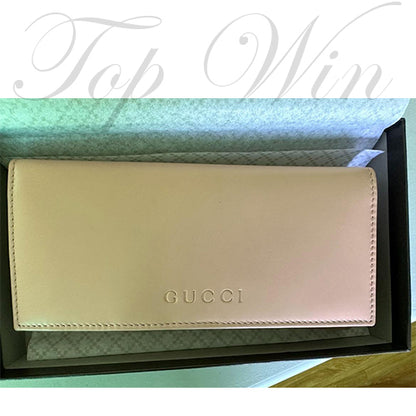 全新 Gucci 古馳 真皮白色皮夾（特價）