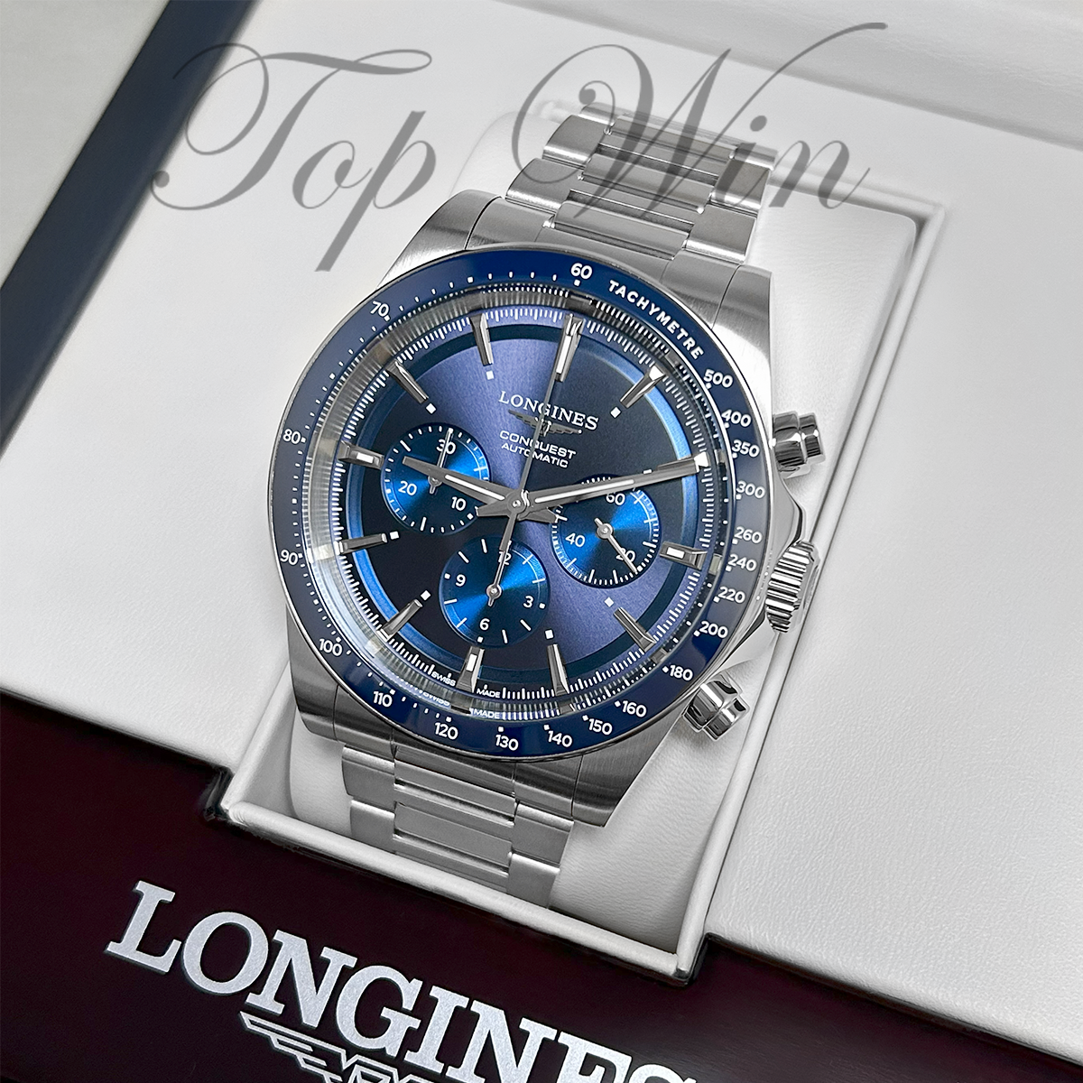 全新 LONGINES CONQUEST CHRONOGRAPH L3.835.4.92.6（請咨詢客服）