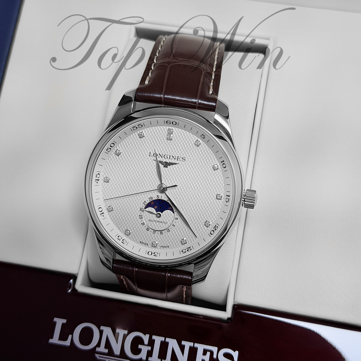 全新 LONGINES MASTER COLLECTION MOONPHASE L2.919.4.77.3（請咨詢客服）
