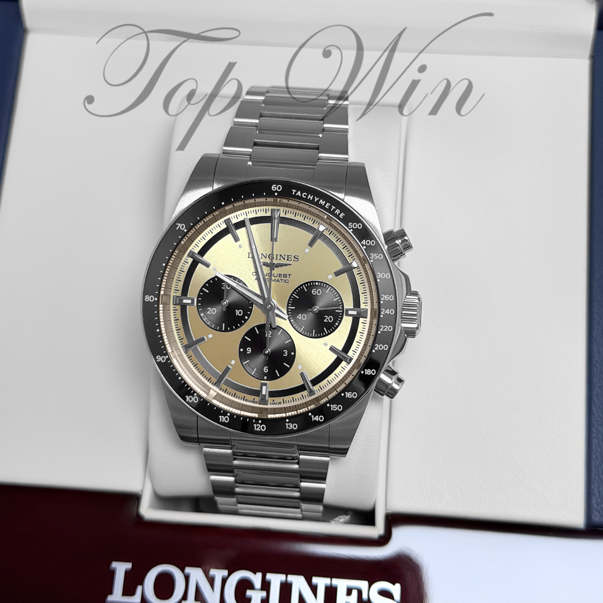 全新 LONGINES CONQUEST CHRONOGRAPH L3.835.4.32.6（請咨詢客服）