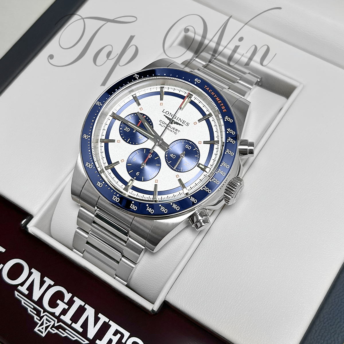 全新 LONGINES CONQUEST CHRONOGRAPH L3.835.4.98.6（請咨詢客服）