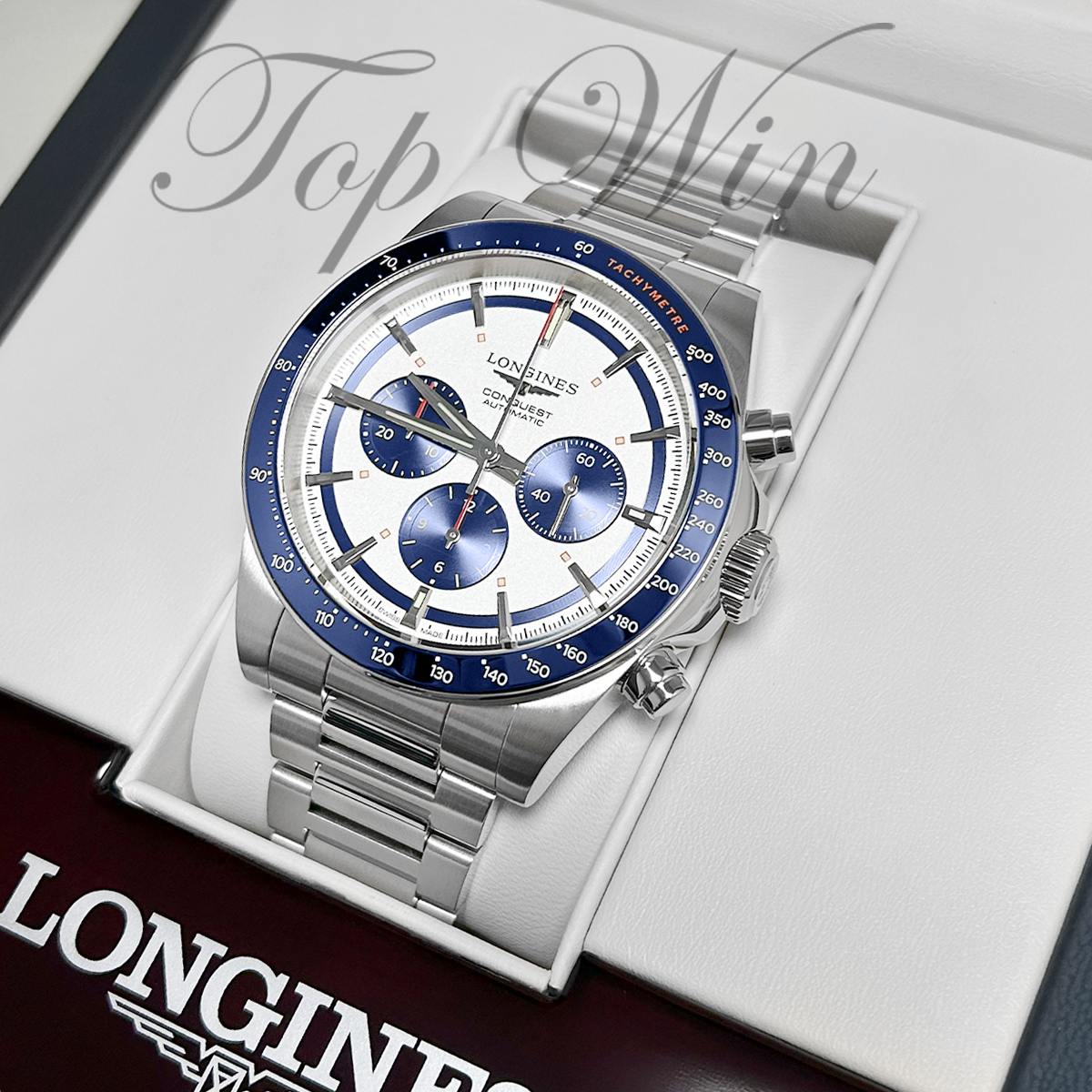 全新 LONGINES CONQUEST CHRONOGRAPH L3.835.4.98.6（請咨詢客服）