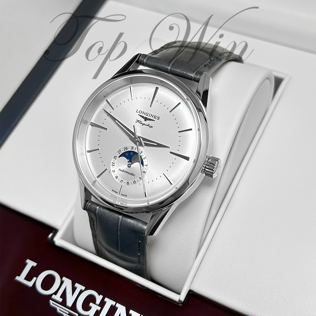 全新 LONGINES FLAGSHIP HERITAGE MOONPHASE L4.815.4.72.2（請咨詢客服）